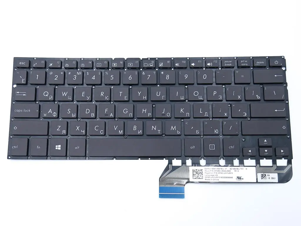 Клавіатура для ASUS ZenBook UX430U UX430UA UX430UQ (Версія 3) 0KNB0-2624US00 (RU Black з підсвічуванням). Оригінал. Дивитися фото! - фото 3