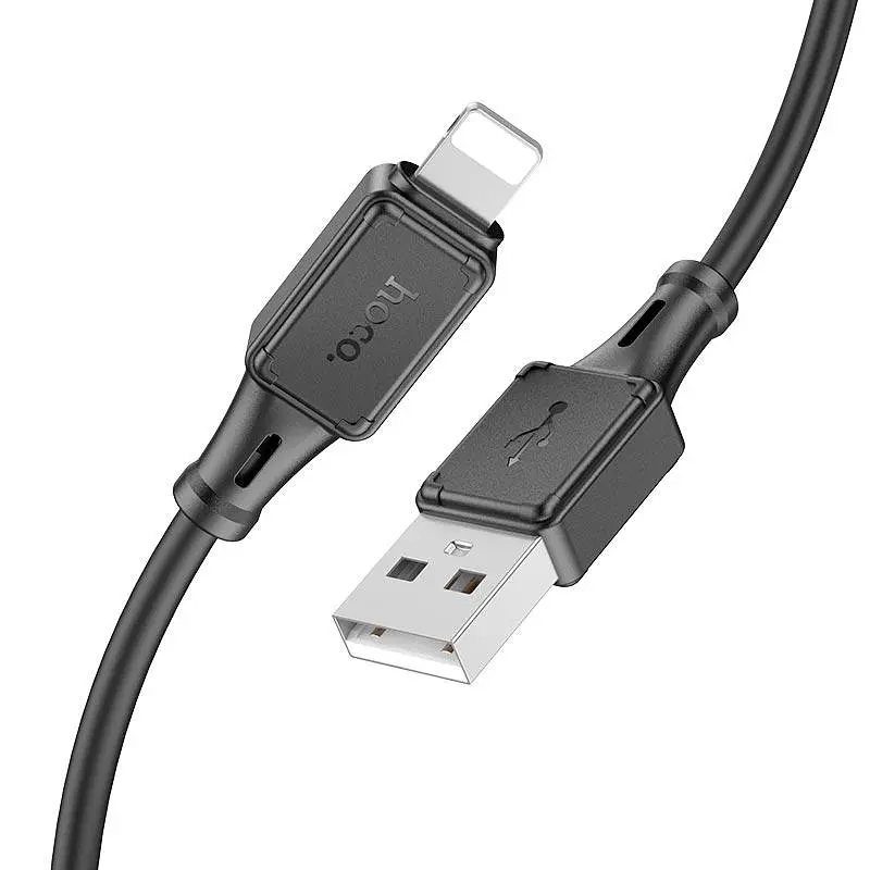 Кабель HOCO lightning Assistant silicone charging data cable X101 1m, 2.4A