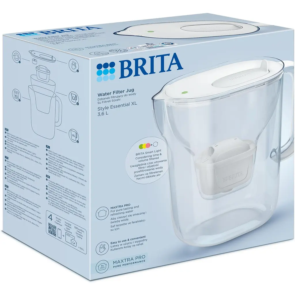 Фільтр-глечик Brita Style Essential XL Mxpro білий (1058045) - фото 7