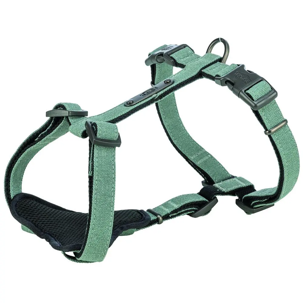 Шлея Trixie CityStyle H-harness для собак бавовна M-L 52-75 см 20 мм світло-зелений - фото 5
