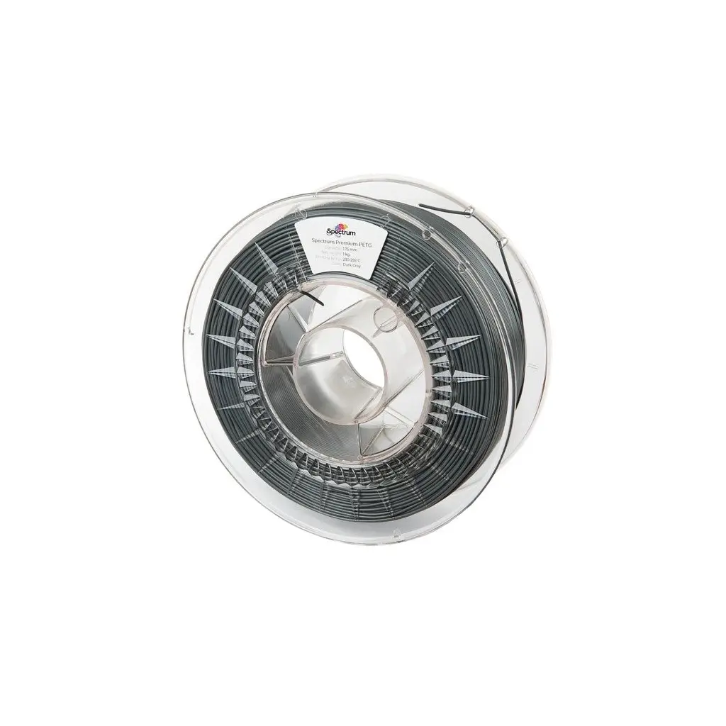 Пластик для 3D-принтера Spectrum PET-G Premium 1.75mm 1kg Dark Grey (RAL 7011) (80310)