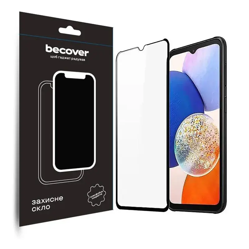 Скло захисне BeCover Samsung Galaxy A14 4G SM-A145/A14 5G SM-A146 Black (708953) - фото 3