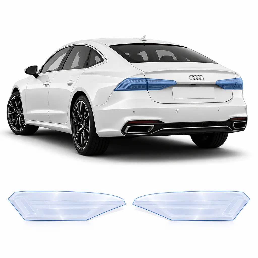 Антигравійна захисна бронеплівка за лекалами для Audi A7 C8 2018-2022 - задні ліхтарі стопи