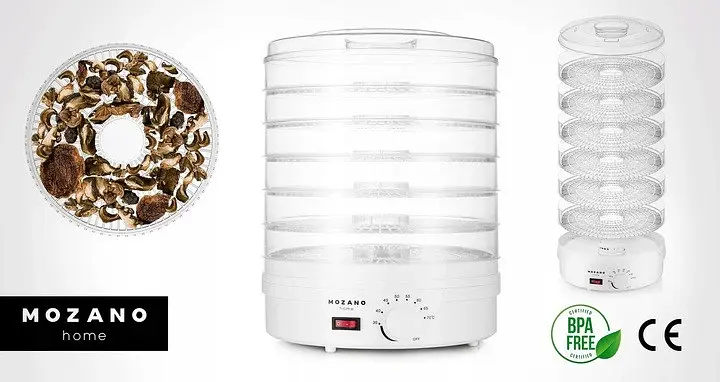 Сушка для овочів та фруктів Mozano Food Dehydrator white - фото 8