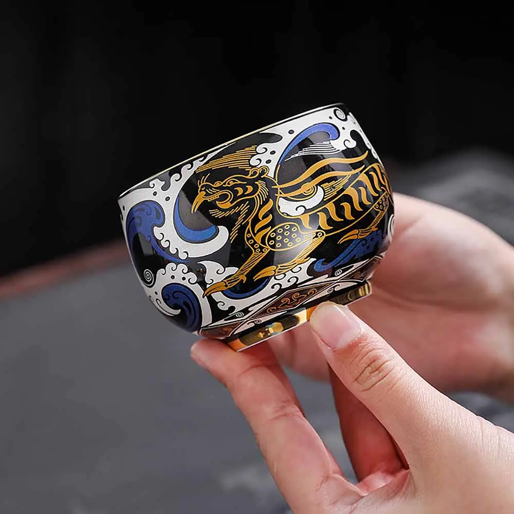 Піала DH-P036WT Чотири Шляхетних тварини - Білий Тигр, 150мл - фото 10