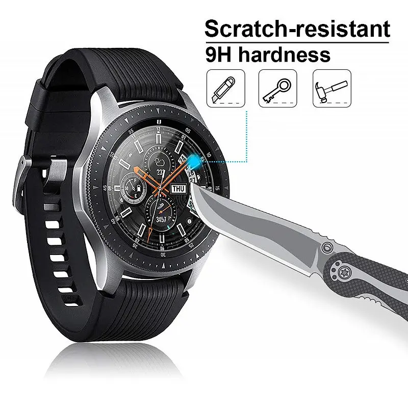 Закаленное защитное стекло VSKEY для часов Samsung Galaxy Watch 46 мм, диаметр 33,5 мм - фото 4