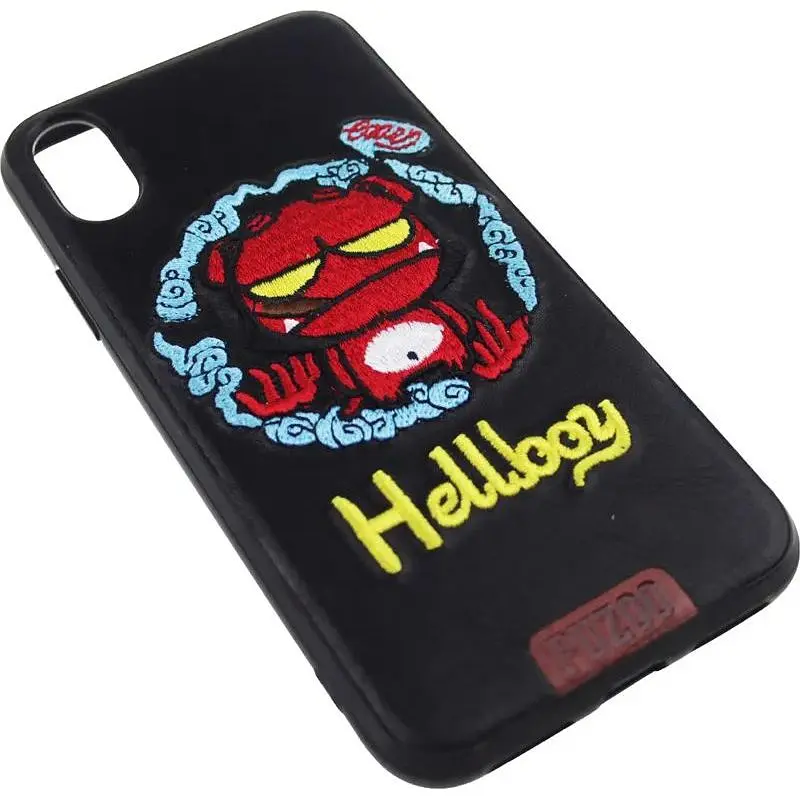 Чехол-накладка PUZOO TPU+TPU with stitchwork craft Star show iPhone X Black Hellboy - фото 3