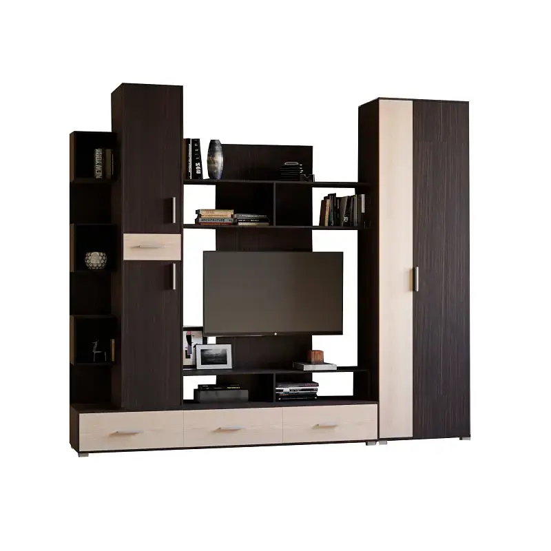 Стінка для вітальні Еверест Бриз/Шафа ШП-2 венге/дуб молочний (EVR-2248) - фото 2