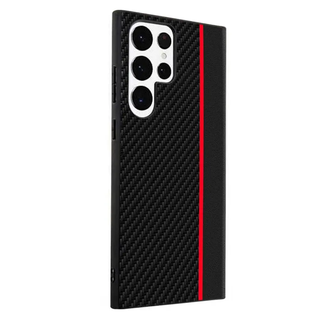 Чохол накладка Primolux CFC для Samsung Galaxy S23 Ultra (SMS918) Black&Red - фото 3