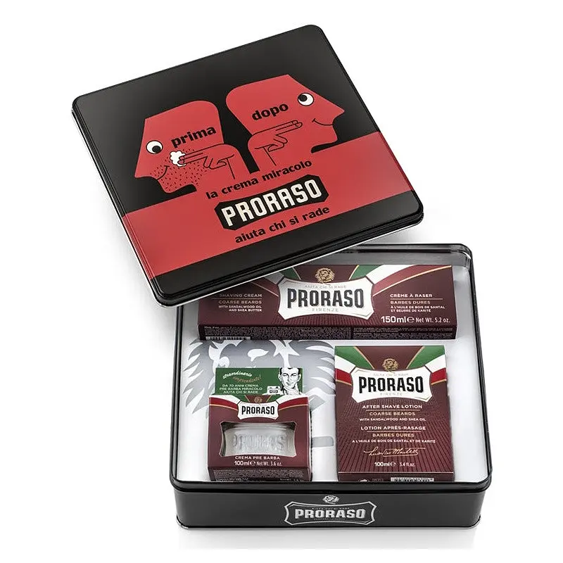 Подарунковий набір для гоління Proraso Vintage Selection Primadopo (cr/100 ml + sh/cr/150 ml + ash/cr/100 ml) - фото 2