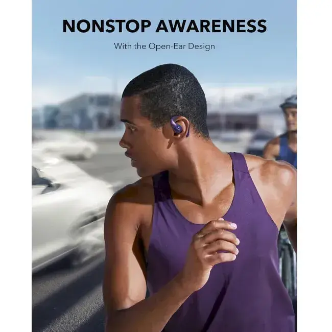 Bluetooth-гарнитура Anker SoundCore AeroFit Pro Purple (A3871GQ1) - фото 8