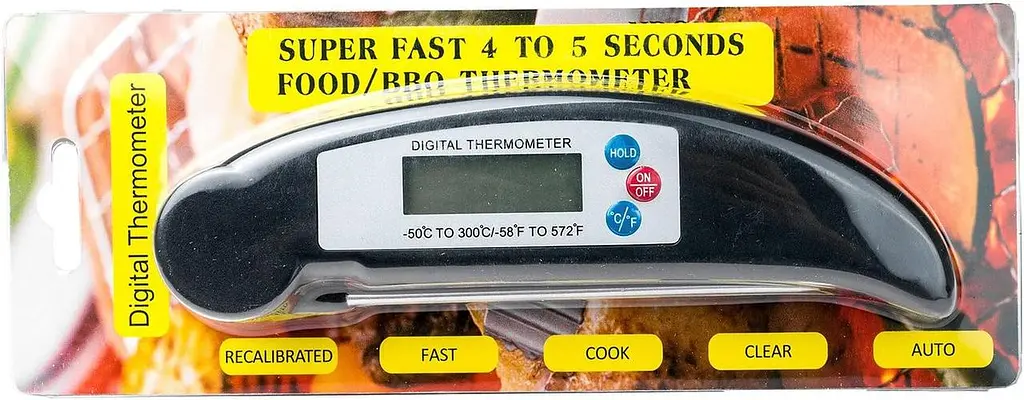 Цифровий термометр Henweit Food Миттєве зчитування Складаний нержавіючий зонд Супер швидкий безпечний для м'яса Барбекю - фото 4