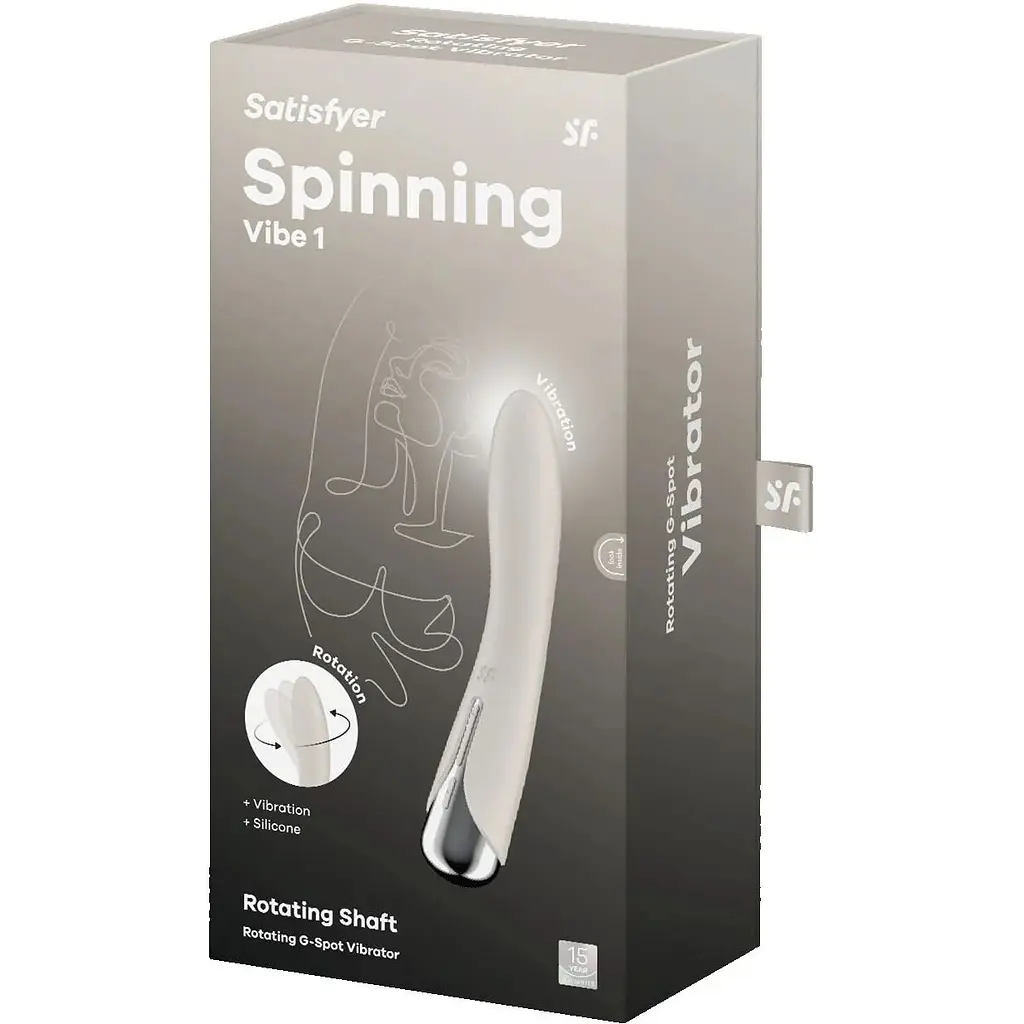 Вібратор Satisfyer Spinning Vibe 1 Beige - фото 8