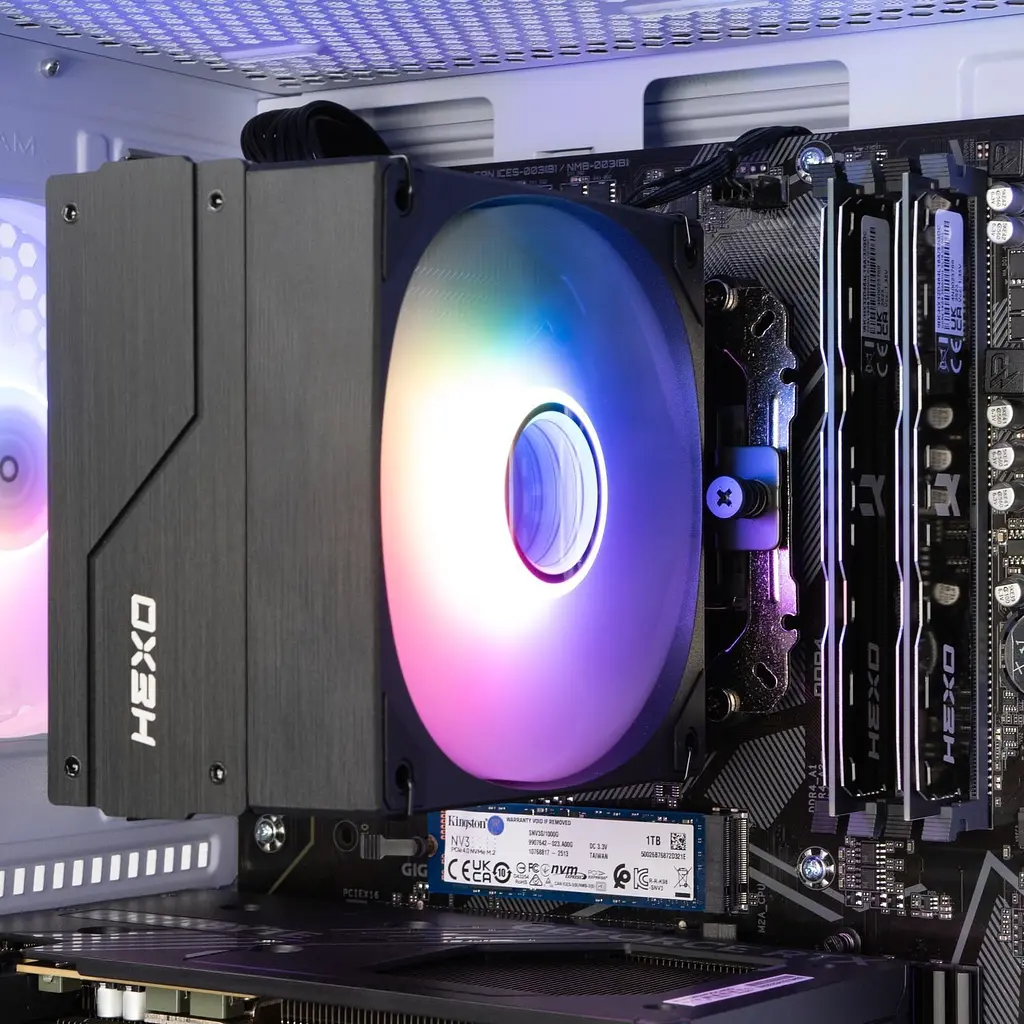 Комп'ютер HEXO Gaming Mainstream Pro (HGMP-5600N5060-32S1TWHSH) White / AMD Ryzen 5 5600 (3.5-4.4), 6 ядер / NVIDIA GeForce RTX 5060 / 32 ГБ (DDR4) / 1024 ГБ (SSD) - фото 6