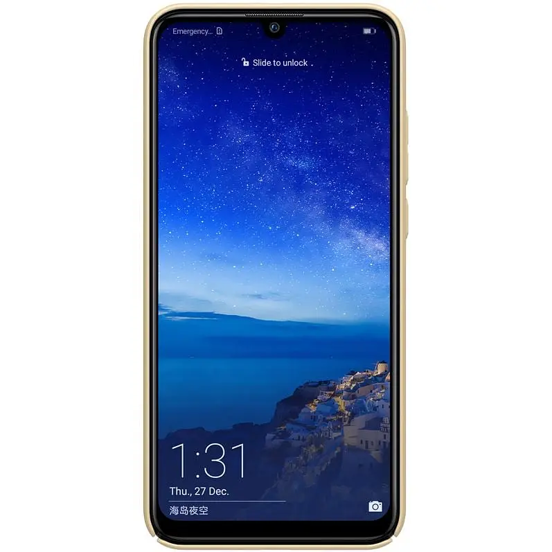 Чехол-накладка Nillkin Super Frosted Shield Case HuAwei P Smart+ 2019 Gold - фото 2
