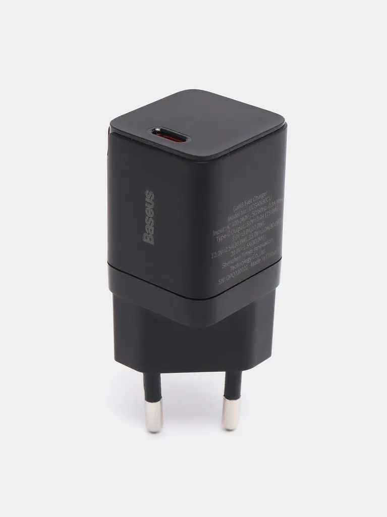 Адаптер-блок питания сетевой Baseus GAN3 Fast Charger 30 W (CCGN010101) черный - фото 4