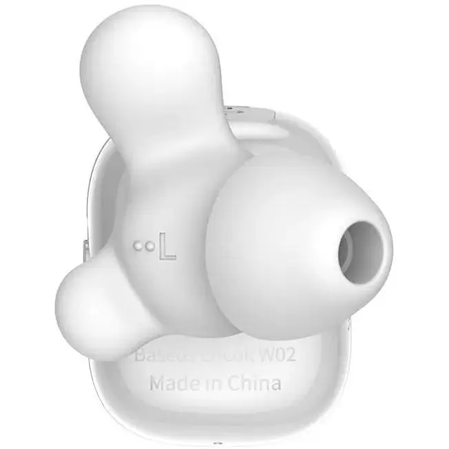 Бездротові навушники Baseus Bluetooth Encok W02 із вбудованим мікрофоном NGW02-02 Білі (7607146182) - фото 4
