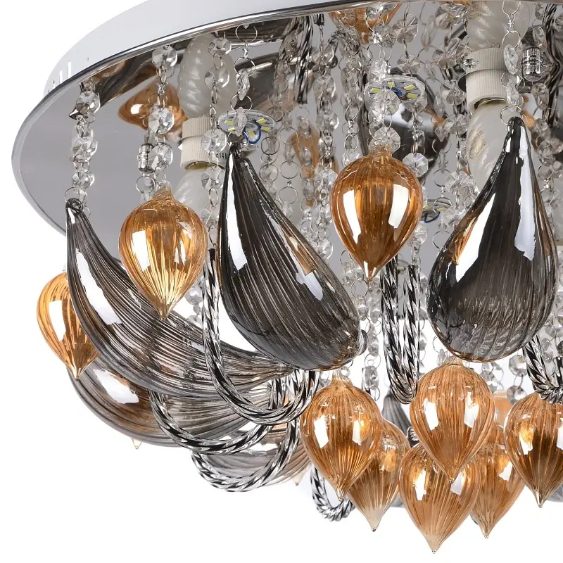 Люстра Brille потолочная торт с пультом LED E14 CH (BCL-419S/5) - фото 3