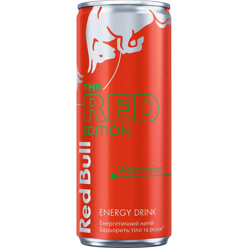 Упаковка энергетического напитка Red Bull со вкусом арбуза безалкогольный среднегазированный 6 л (0.25 л х 24 банки) - фото 4