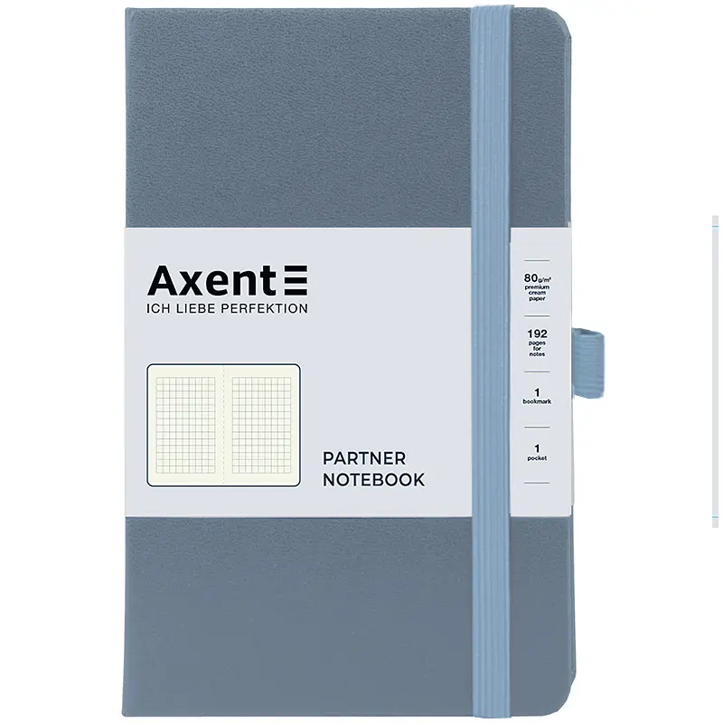 Книга записная Axent Partner A5- в клеточку 96 листов серая (8201-62-A) - фото 5