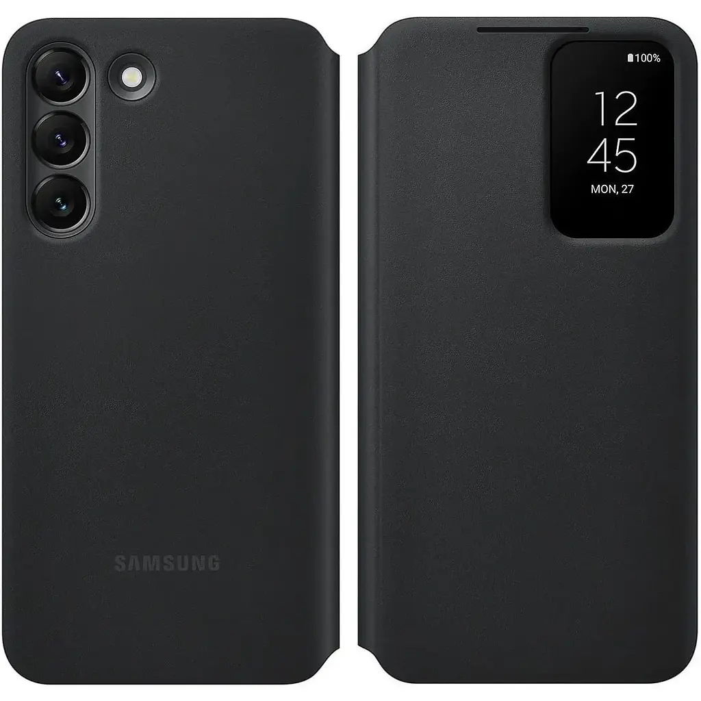 Оригінальний чохол-книжка Samsung Smart Clear View Cover для Galaxy S22 Plus (6.6") Чорний EF-ZS906CBEGRU - фото 10