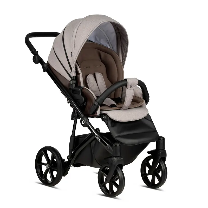 Коляска універсальна Tutis Viva 4 2 в 1 Leather Warm grey - фото 4