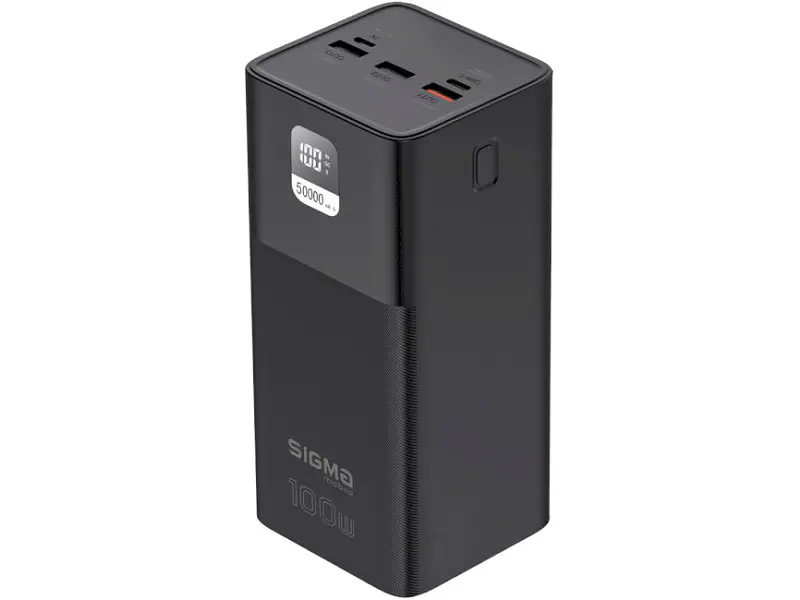Зовнішній акумулятор (Power Bank) Sigma mobile X-power 50000mAh Black (SI50A6QLX) - фото 2