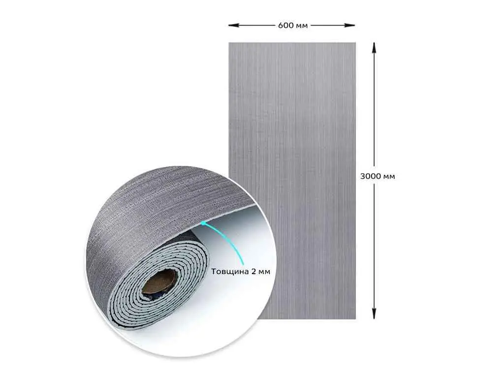 Самоклеюча вінілова плитка в рулоні STICKER WALL 600*3000*2мм Мат SW-00002055 - фото 4
