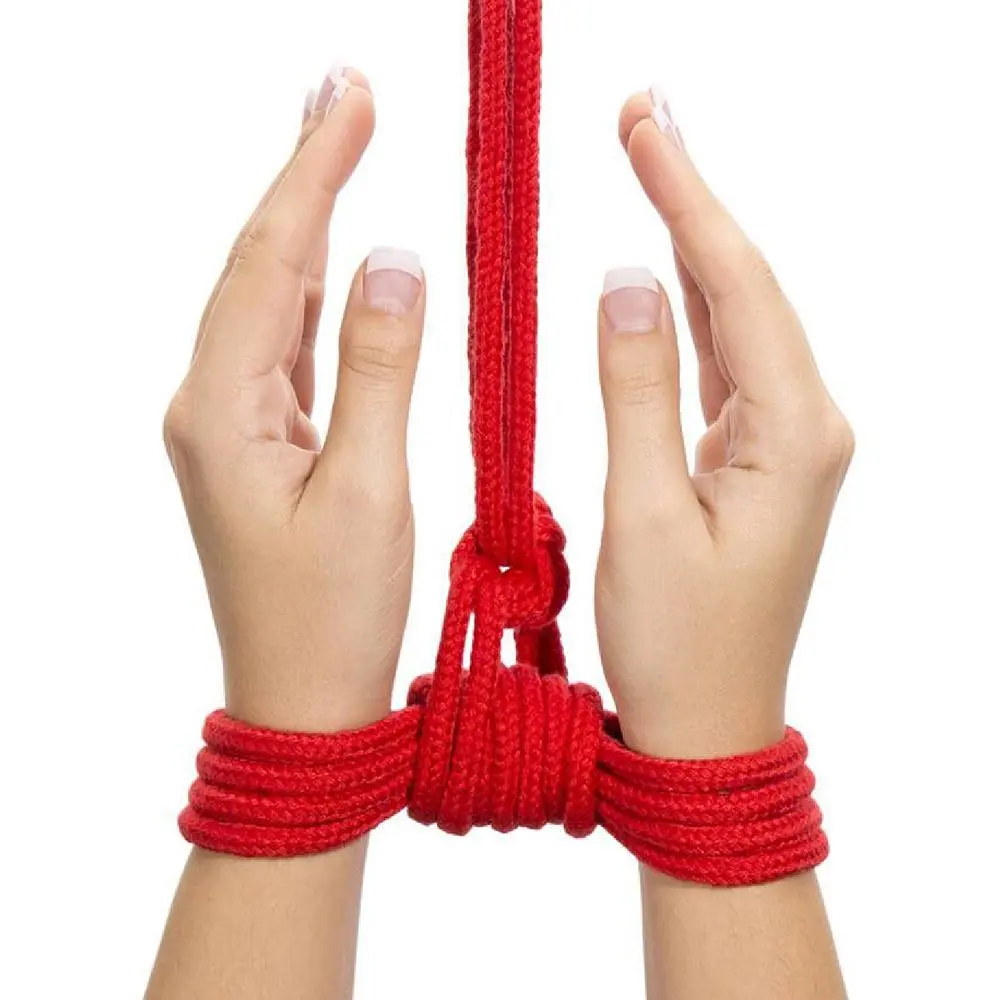 Мотузка для бондажу Latetobed Line Rope Red, 10 м (червоний) - фото 3