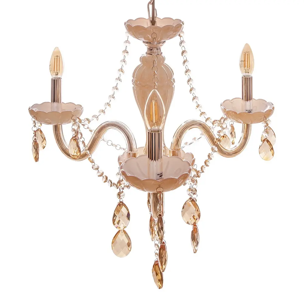 Люстра свеча Brille подвесная хрустальная E14 40W G (BCL-689S/3) - фото 4