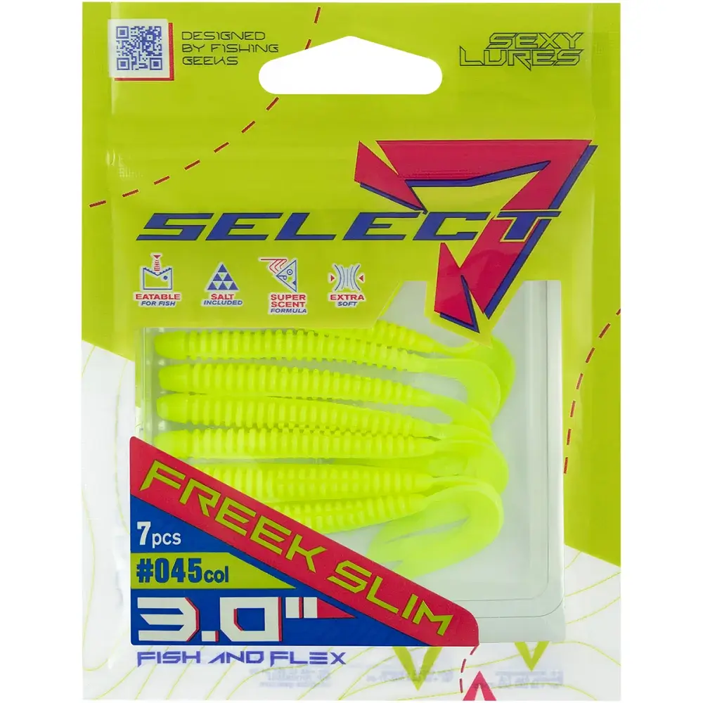 Силікон Select Freek Slim 3" 045 FE (7 шт/уп) - фото 2