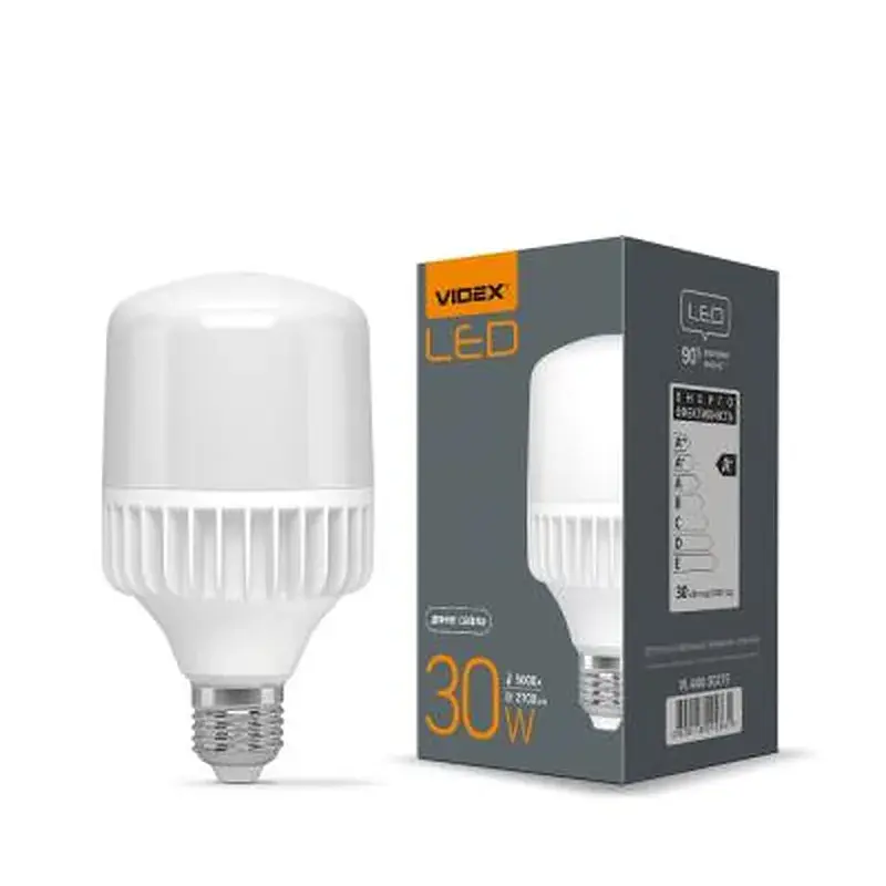 Лампочка Videx A80 30W E27 5000K 220V (VL-A80-30275) - фото 2