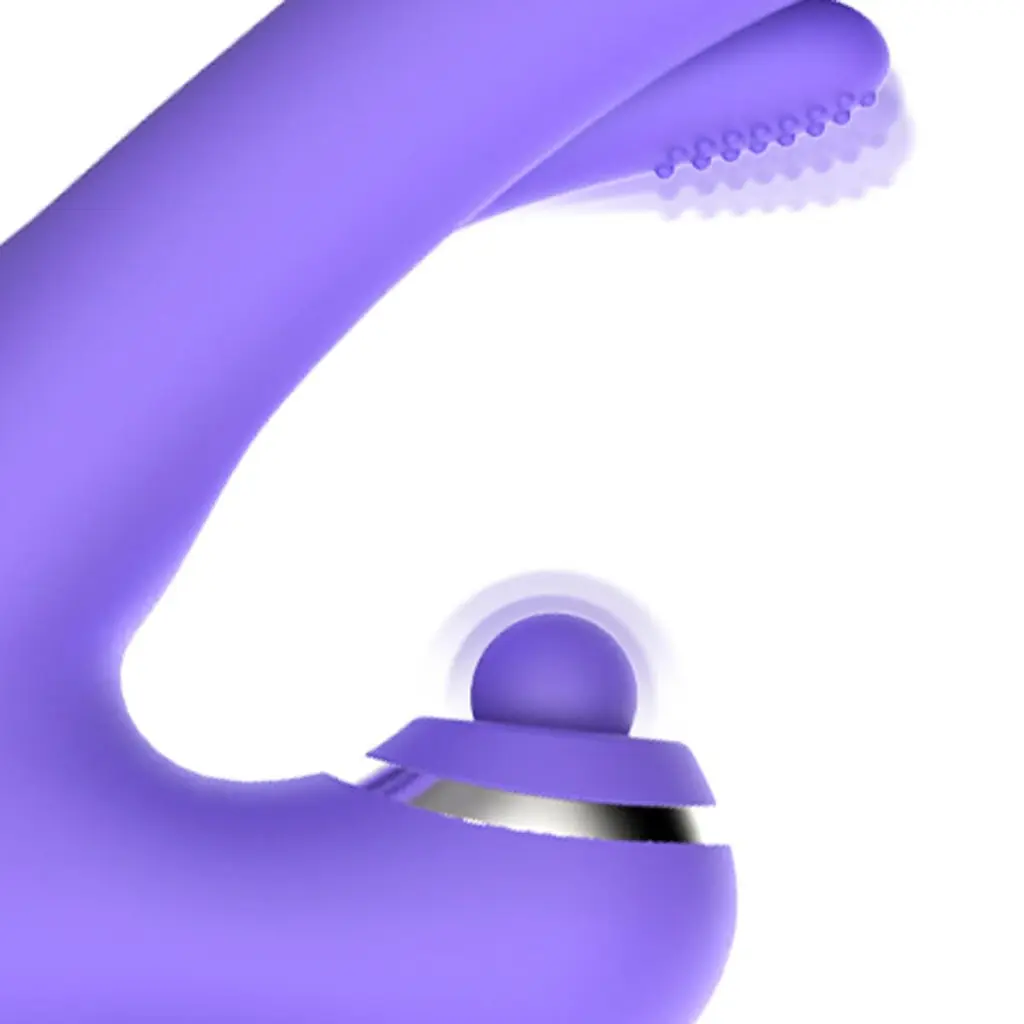 Вібратор-кролик із вагінальним відростком Good Vibes Only - Tess Rabbit Vibrator with G-Spot Stimulator - фото 5