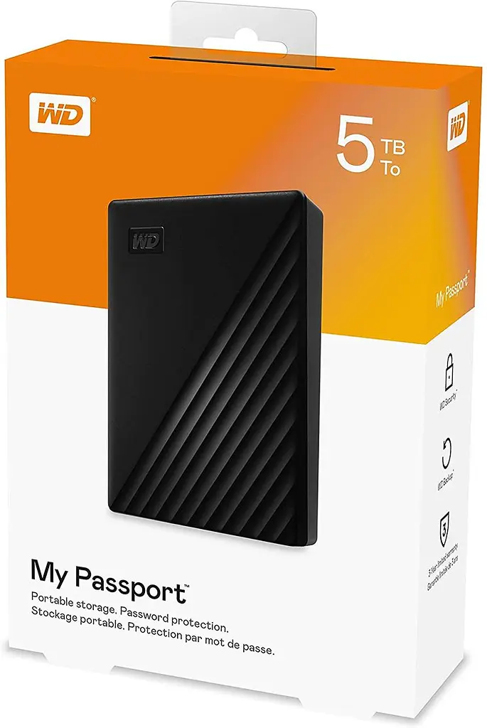 Зовнішній жорсткий диск 2.5" USB 5.0TB WD My Passport Чорний (WDBPKJ0050BBK-WESN) - фото 6