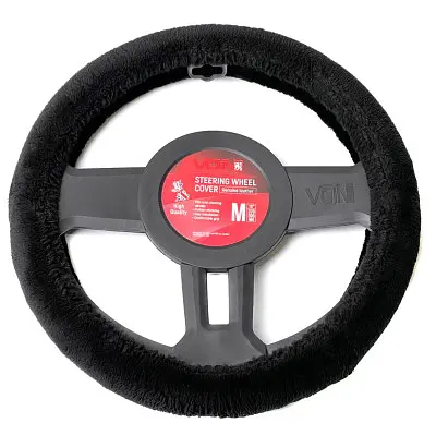Чохол керма VOIN М 37-39 см Хутровий Чорний (R 121004 BK M) - фото 4