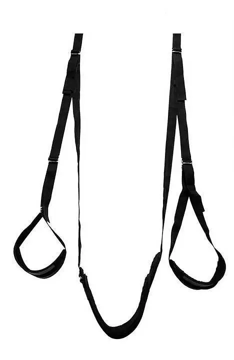 Секс-гойдалка текстильна для дверей Fetish Tentation Door Straps Чорний - фото 6