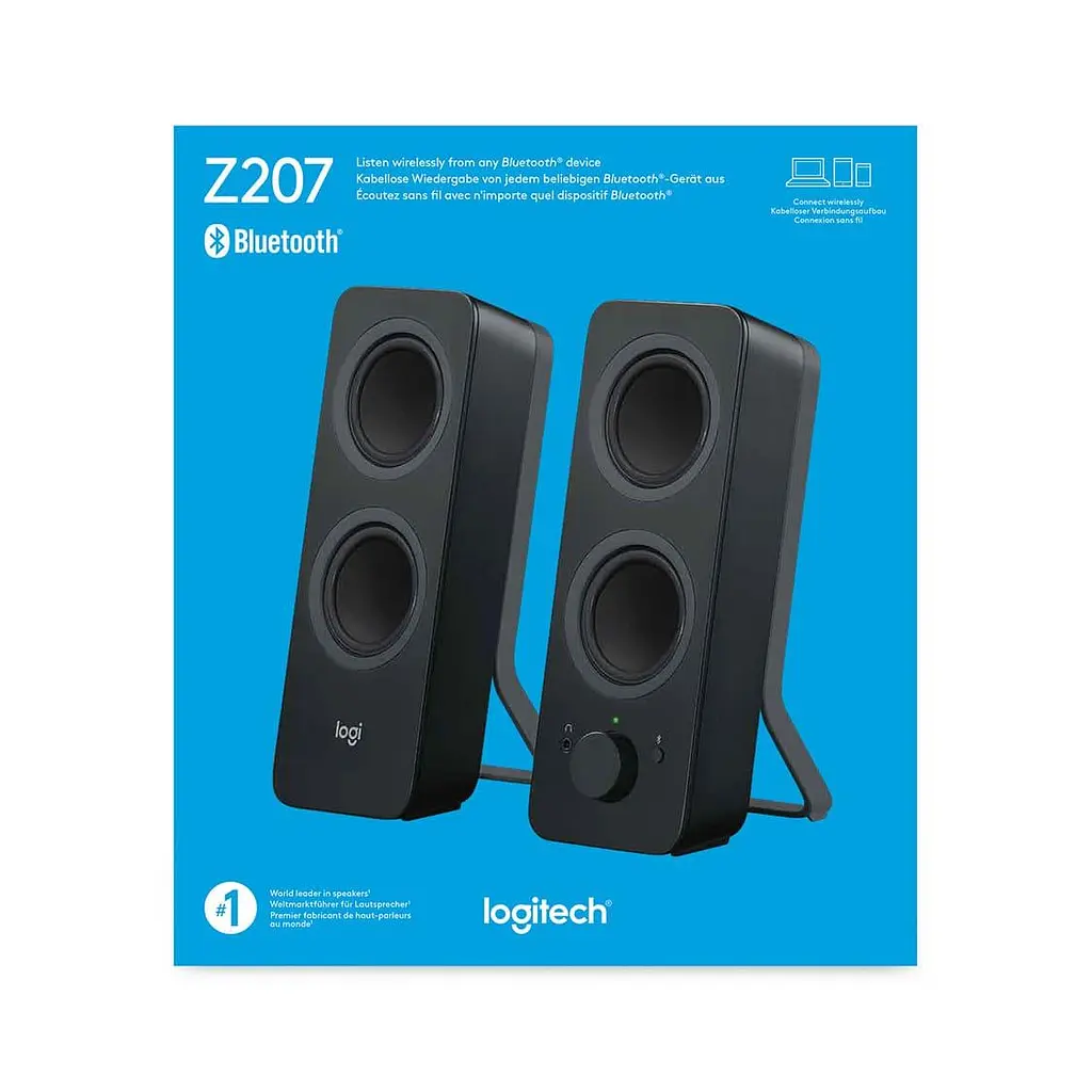 Акустическая система Logitech 2.0 Z207 Black (980-001295) - фото 6