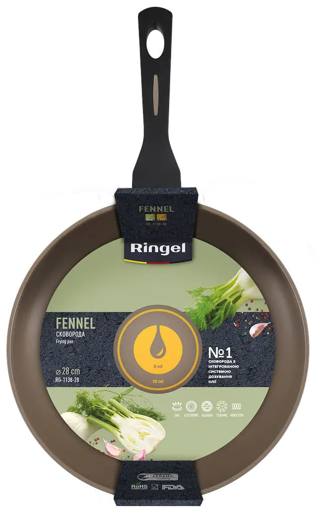 Сковорода Ringel Fennel 28 см kuh0016733 - фото 2