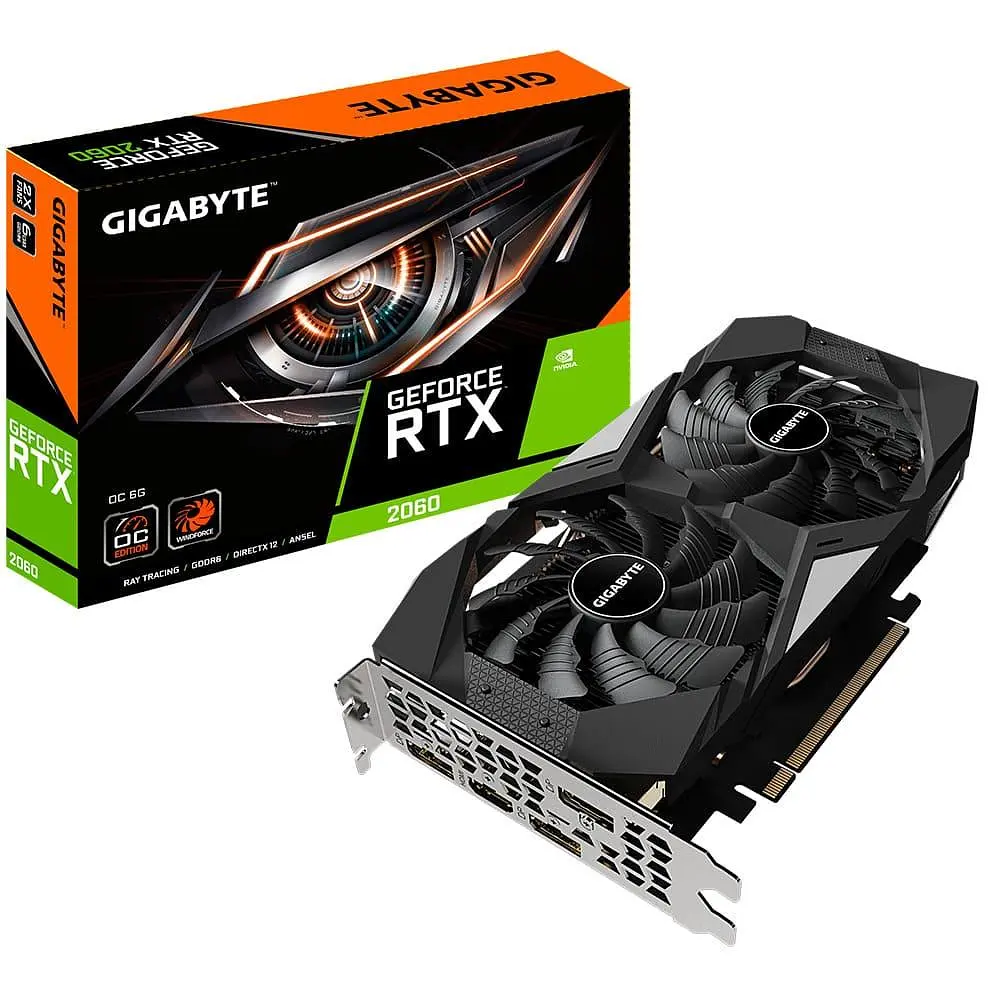 Видеокарта Gigabyte RTX 2060 6Gb OC (GV-N2060OC-6GD) (GDDR6, 192 bit, PCI-E 3.0 x16) Б/у - фото 8