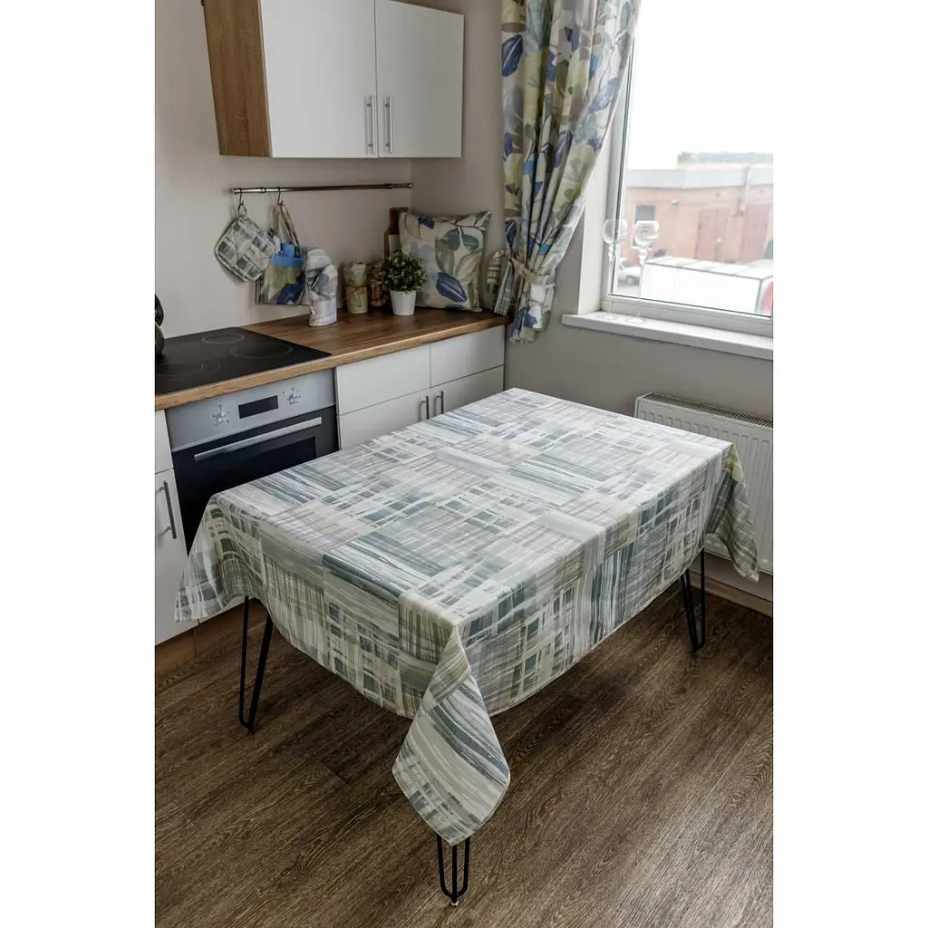 Скатертина Прованс Клітина 136х120 см (30896) - фото 4