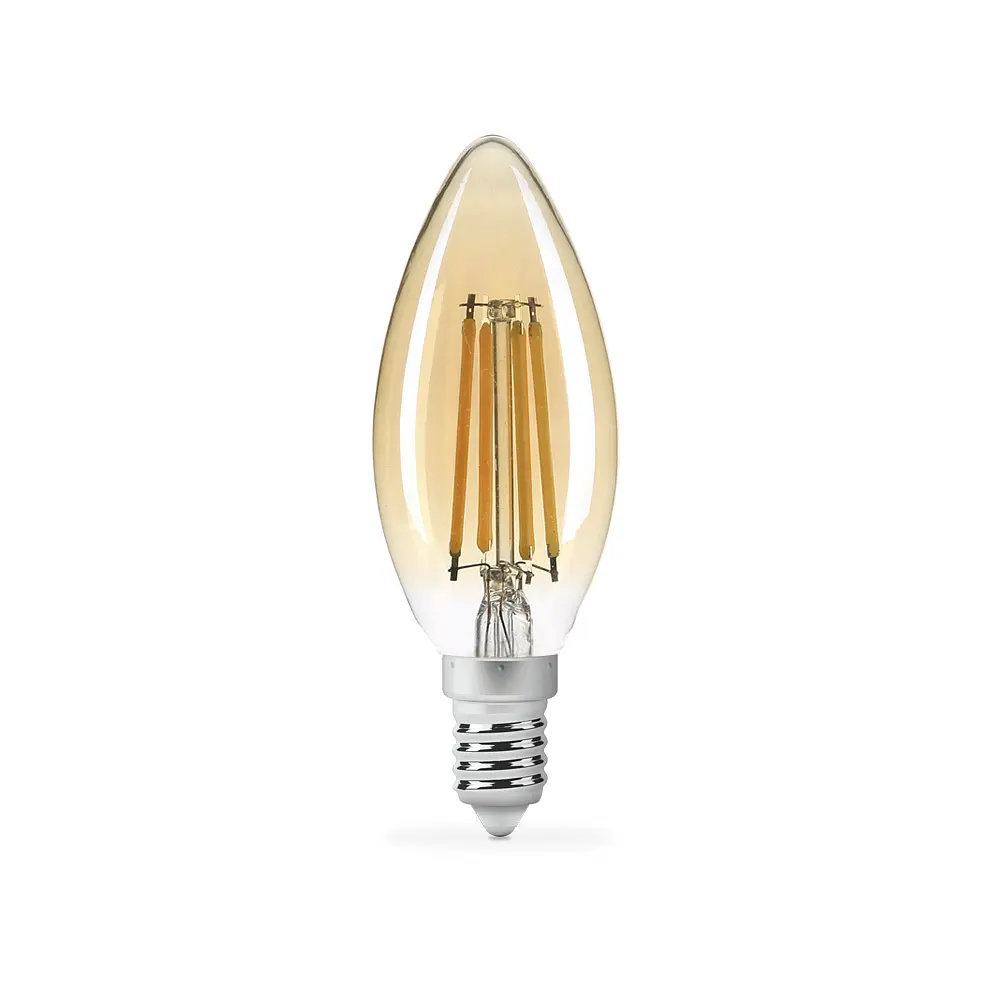 LED-лампа Titanum Filament C37 4W E14 2200K бронзова (25524-000) - фото 2