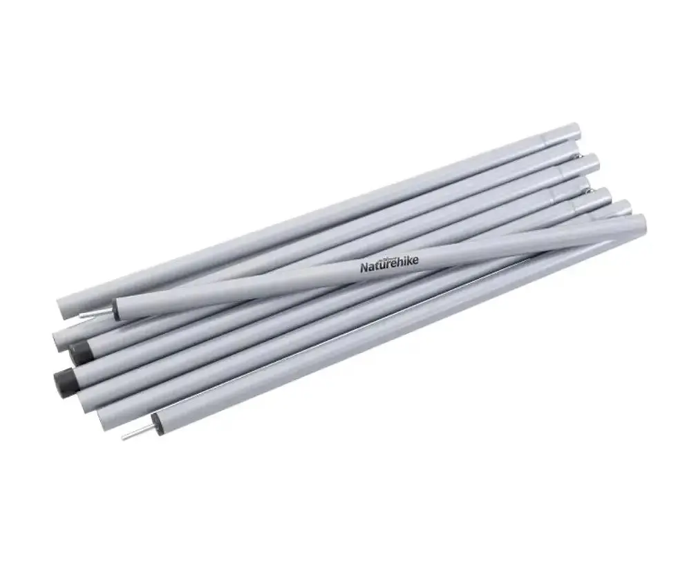 Стійки для тенту Naturehike Steel poles (NH19PJ042) 25ммx2.4м - 2 шт - сталеві - фото 2