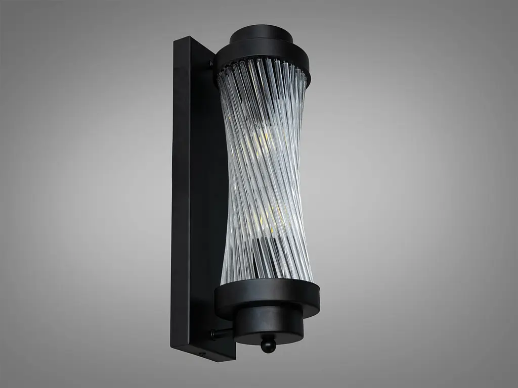 Настенный светильник Diasha F3818BK 2 E14 черный 41 см для коридора гостиной спальни офиса - фото 4