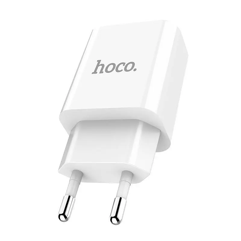 Зарядний пристрій 2USB Hoco C63A LCD 2.1A White - фото 2