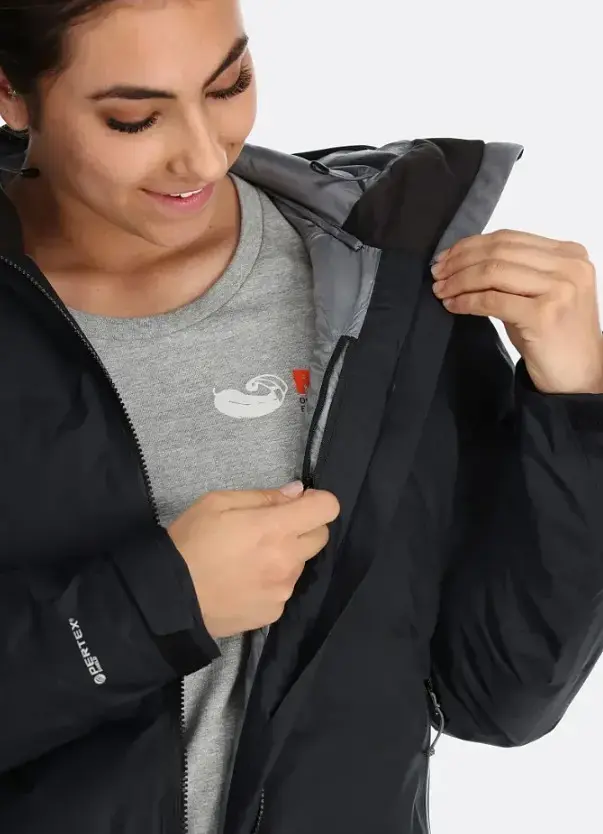 Зимняя куртка-парка женская Rab Valiance Parka Women 12 Черный - фото 6