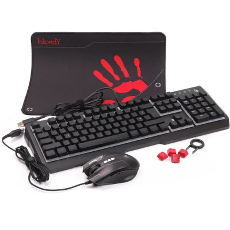 Комплект A4Tech Bloody B1700 USB Black (4711421980401) - фото 5