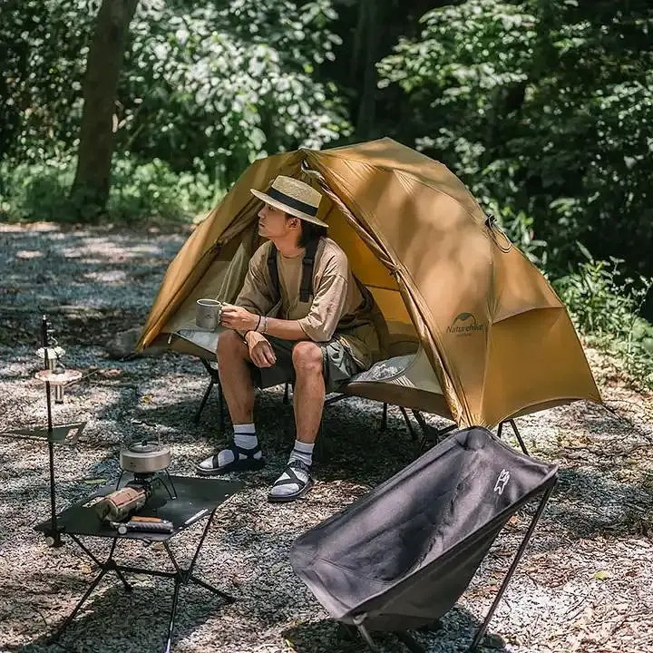 Одномісний туристичний намет Naturehike NH22ZP020 (Коричнева) - фото 5