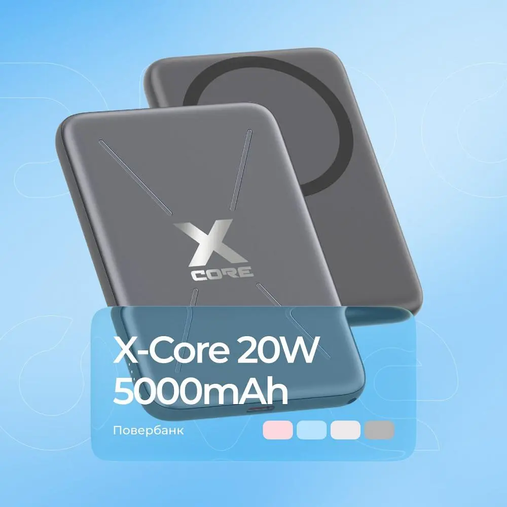 Павербанк Proove X-Core Sky blue 5 000 mAh / 20 Вт (PNXC20010008) - фото 3