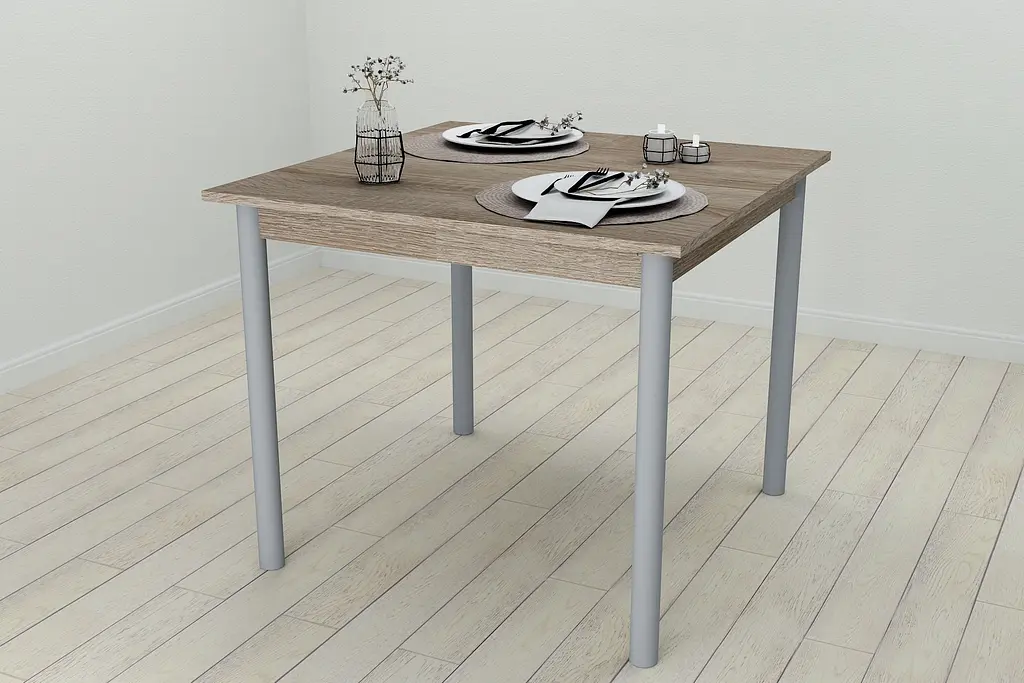 Стіл кухонний Ferrum-decor Агата 75x80x80 Сірий ДСП Сонома Трюфель 16мм (FRD-106253) - фото 4