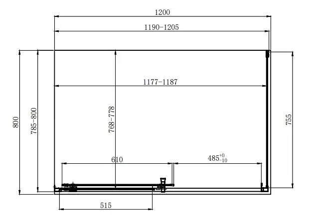Душова кабіна Dusel A-515 120x80x190 шиншила, Хром, Універсальна, матовий, хром, 120x80 - фото 2